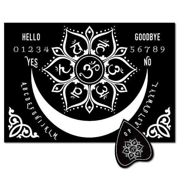PandaHall Pendulum Dowsing Divination Board Set, Rectangle Talking Board, with Planchette Accessories, Flower, 11.2~30x9~21x5cm, 2pcs/set..., Black
PandaHall Pendulum Dowsing Divination Board Set, Rectangle Talking Board, with Planchette Accessories, Flower, 11.2~30x9~21x5cm, 2pcs/set..., Black