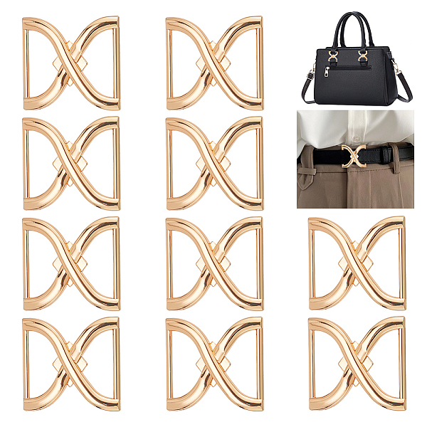 PandaHall WADORN 10Pcs Alloy Buckle Clasps, For Webbing, Strapping Bags, Garment Accessories, Light Gold, 35x37x3mm Alloy
PandaHall WADORN 10Pcs Alloy Buckle Clasps, For Webbing, Strapping Bags, Garment Accessories, Light Gold, 35x37x3mm Alloy