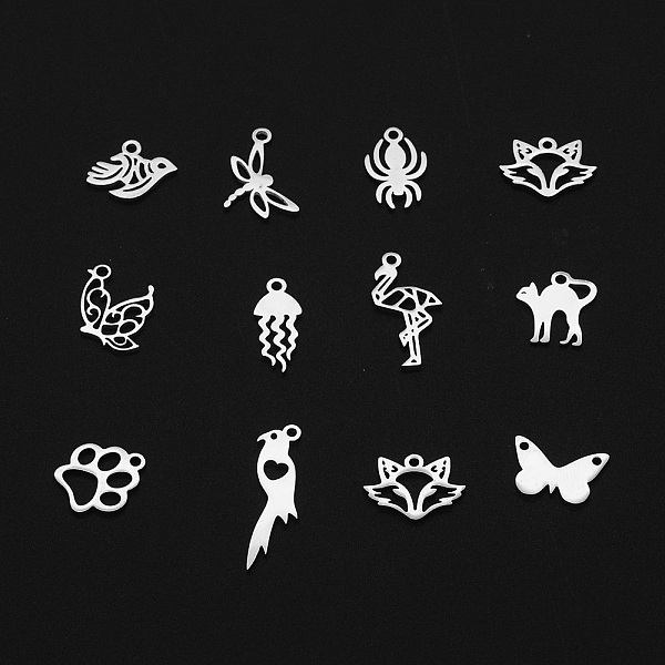 PandaHall 201 Stainless Steel Pendants and Links Connectors, Mixed Shapes, Laser Cut, Stainless Steel Color, 13~25x8~35x1mm, Hole: 1.2mm...
PandaHall 201 Stainless Steel Pendants and Links Connectors, Mixed Shapes, Laser Cut, Stainless Steel Color, 13~25x8~35x1mm, Hole: 1.2mm...