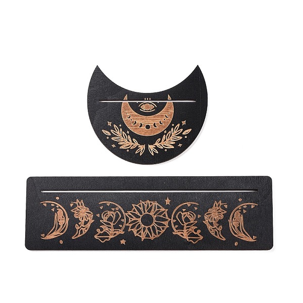 PandaHall Wooden Tarot Card Display Stands, Moon Phase Tarot Holder for Divination, Tarot Decor Tools, Moon with Rectangle, Moon Pattern..., Black
PandaHall Wooden Tarot Card Display Stands, Moon Phase Tarot Holder for Divination, Tarot Decor Tools, Moon with Rectangle, Moon Pattern..., Black