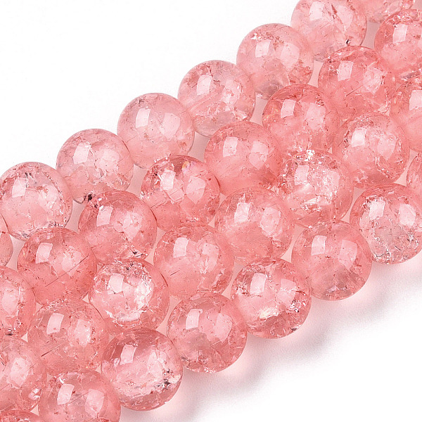PandaHall Baking Painted Crackle Glass Bead Strands, Round, Salmon, 8mm, Hole: 1.3~1.6mm, about 100pcs/strand, 31.4 inch Glass Round Red
PandaHall Baking Painted Crackle Glass Bead Strands, Round, Salmon, 8mm, Hole: 1.3~1.6mm, about 100pcs/strand, 31.4 inch Glass Round Red