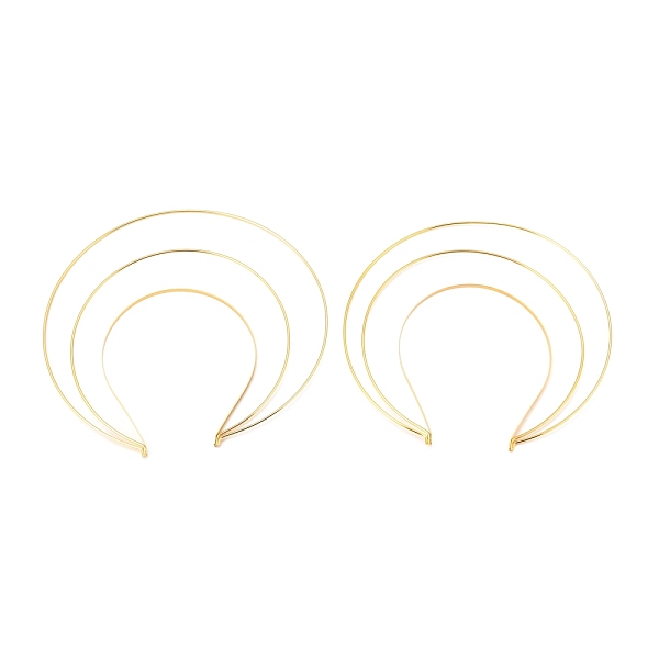PandaHall Iron Hair Band Findings, Triple-ring, for Lolita, Crown Accessories, Golden, 220x220x5mm, Inner Diameter: 150x121mm Iron
PandaHall Iron Hair Band Findings, Triple-ring, for Lolita, Crown Accessories, Golden, 220x220x5mm, Inner Diameter: 150x121mm Iron