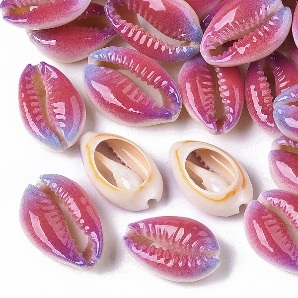 PandaHall Printed Natural Cowrie Shell Beads, No Hole/Undrilled, Rainbow Style, Colorful, 18~21x12~15x7mm Cowrie Shell Shell Shape
PandaHall Printed Natural Cowrie Shell Beads, No Hole/Undrilled, Rainbow Style, Colorful, 18~21x12~15x7mm Cowrie Shell Shell Shape