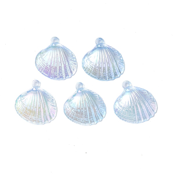 PandaHall UV Plating Opaque Acrylic Pendants, AB Color, Shell Charm, Light Sky Blue, 28x27x7mm, Hole: 2mm Acrylic Shell Shape
PandaHall UV Plating Opaque Acrylic Pendants, AB Color, Shell Charm, Light Sky Blue, 28x27x7mm, Hole: 2mm Acrylic Shell Shape