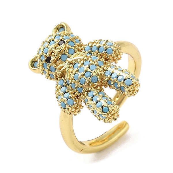 PandaHall Rack Plating Brass Micro Pave Cubic Zirconia Finger Ring, Cuff Ring, Long-Lasting Plated, Cadmium Free & Lead Free, Bear, Light...
PandaHall Rack Plating Brass Micro Pave Cubic Zirconia Finger Ring, Cuff Ring, Long-Lasting Plated, Cadmium Free & Lead Free, Bear, Light...