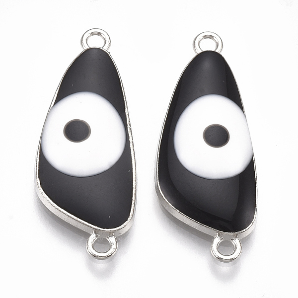 PandaHall Alloy Links connectors, with Enamel, Triangle with Evil Eye, Platinum, Black, 30.5x12x4mm, Hole: 1.8mm Alloy+Enamel Triangle Black
PandaHall Alloy Links connectors, with Enamel, Triangle with Evil Eye, Platinum, Black, 30.5x12x4mm, Hole: 1.8mm Alloy+Enamel Triangle Black