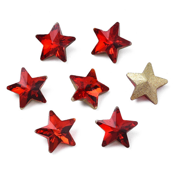 PandaHall Glass Rhinestone Cabochons, Nail Art Decoration Accessories, Faceted, Star, Red, 7.5x8x3.5mm Glass Star Red
PandaHall Glass Rhinestone Cabochons, Nail Art Decoration Accessories, Faceted, Star, Red, 7.5x8x3.5mm Glass Star Red