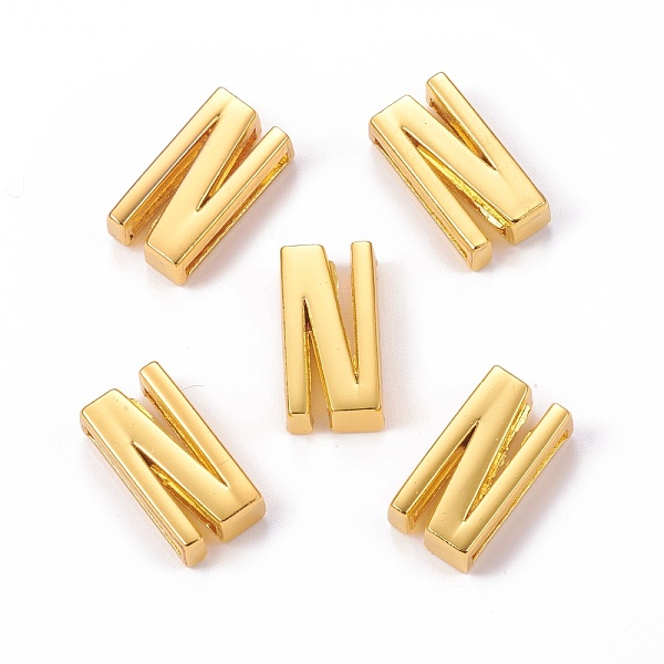 PandaHall Alloy Slide Charms, Cadmium Free & Lead Free, Golden, Letter N, 20.5x11x6.5mm, Hole: 3x18mm Alloy Letter N
PandaHall Alloy Slide Charms, Cadmium Free & Lead Free, Golden, Letter N, 20.5x11x6.5mm, Hole: 3x18mm Alloy Letter N
