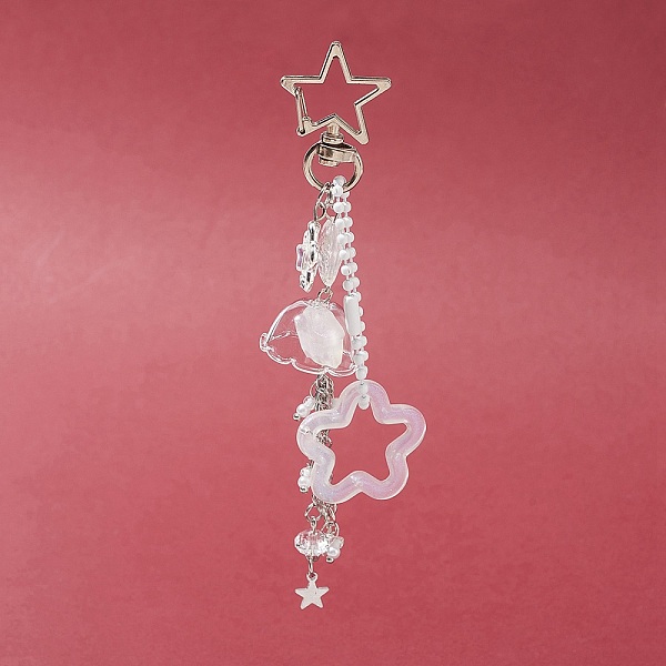 PandaHall Acrylic & Glass Pendant Keychains, with Alloy & Iron Findings, for Car Key Bag Decoration, Flower & Star & Fish, Floral White...
PandaHall Acrylic & Glass Pendant Keychains, with Alloy & Iron Findings, for Car Key Bag Decoration, Flower & Star & Fish, Floral White...
