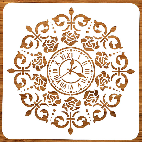 PandaHall Flower Clock Painting Stencil, 11.81x11.81 Inch Reusable DIY Art and Craft Stencils Hollow Out Drawing Painting Template for...
PandaHall Flower Clock Painting Stencil, 11.81x11.81 Inch Reusable DIY Art and Craft Stencils Hollow Out Drawing Painting Template for...