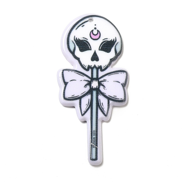 PandaHall Halloween Acrylic Big Pendants, Skull Pattern, 55x25.3x2.5mm, Hole: 1.8mm Acrylic Skull
PandaHall Halloween Acrylic Big Pendants, Skull Pattern, 55x25.3x2.5mm, Hole: 1.8mm Acrylic Skull