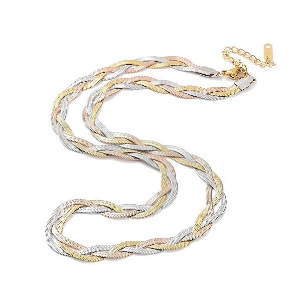 PandaHall Ion Plating(IP) 304 Stainless Steel Herringbone Chain Necklaces for Women, Multi-color, 18-1/4 inch(46.2cm) 304 Stainless Steel
PandaHall Ion Plating(IP) 304 Stainless Steel Herringbone Chain Necklaces for Women, Multi-color, 18-1/4 inch(46.2cm) 304 Stainless Steel