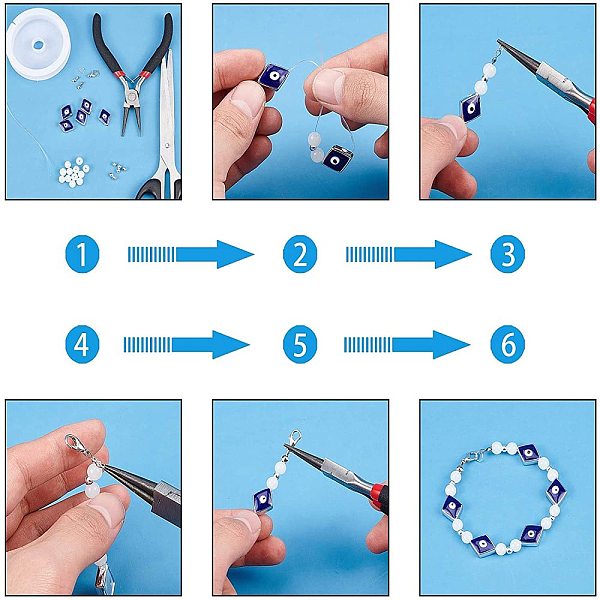 PandaHall CCB Plastic Enamel Beads, Platinum Metal Color, Rhombus with Evil Eyes, Blue, 16.5x13x5mm, 100pcs/box Plastic Evil Eye Blue
PandaHall CCB Plastic Enamel Beads, Platinum Metal Color, Rhombus with Evil Eyes, Blue, 16.5x13x5mm, 100pcs/box Plastic Evil Eye Blue