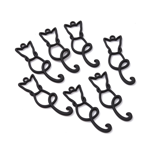 PandaHall Spray Painted Alloy Pendants, Cat, Black, 39x13x2mm, Hole: 1.6mm Alloy Cat Shape Black
PandaHall Spray Painted Alloy Pendants, Cat, Black, 39x13x2mm, Hole: 1.6mm Alloy Cat Shape Black