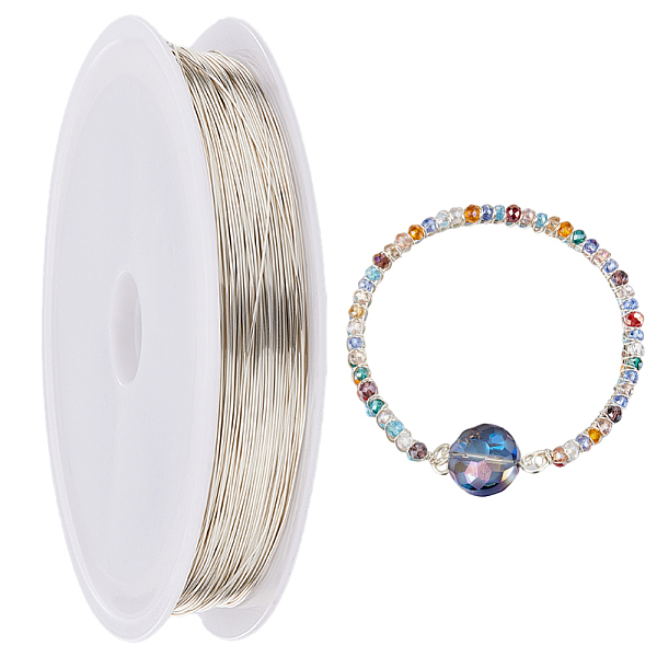 PandaHall SUNNYCLUE Eco-Friendly Copper Wire, Round Beading Wire, with Spool, Long-Lasting Plated, Silver, 26 Gauge, 0.4mm, about 196.85...
PandaHall SUNNYCLUE Eco-Friendly Copper Wire, Round Beading Wire, with Spool, Long-Lasting Plated, Silver, 26 Gauge, 0.4mm, about 196.85...
