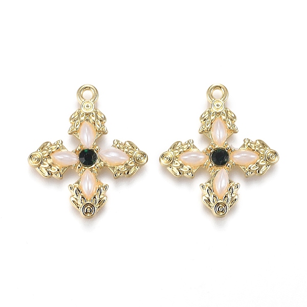 PandaHall Alloy Jewelry Acrylic Pendants, with Jet Rhinestone, Flower, Light Gold, 26x23x3mm, Hole: 1.7mm Alloy+Rhinestone Flower Black
PandaHall Alloy Jewelry Acrylic Pendants, with Jet Rhinestone, Flower, Light Gold, 26x23x3mm, Hole: 1.7mm Alloy+Rhinestone Flower Black