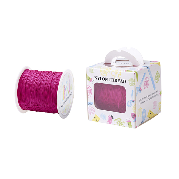 PandaHall Nylon Thread, Camellia, 0.5mm, about 147.64yards/roll(135m/roll) Nylon Pink
PandaHall Nylon Thread, Camellia, 0.5mm, about 147.64yards/roll(135m/roll) Nylon Pink