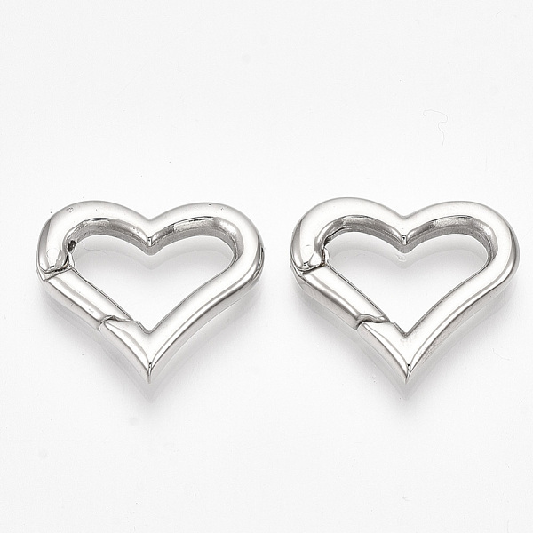 PandaHall 304 Stainless Steel Spring Gate Rings, Heart Rings, Stainless Steel Color, 17.5x20x3mm, Inner Diameter: 8x14mm 304 Stainless Steel
PandaHall 304 Stainless Steel Spring Gate Rings, Heart Rings, Stainless Steel Color, 17.5x20x3mm, Inner Diameter: 8x14mm 304 Stainless Steel