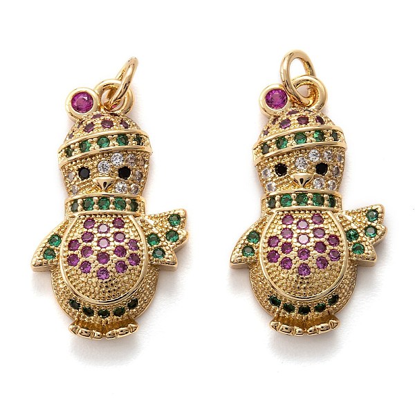 PandaHall Real 18K Gold Plated Brass Micro Pave Cubic Zirconia Pendants, with Jump Ring, Snowman, Colorful, 23x13x4mm, Hole: 3.4mm...
PandaHall Real 18K Gold Plated Brass Micro Pave Cubic Zirconia Pendants, with Jump Ring, Snowman, Colorful, 23x13x4mm, Hole: 3.4mm...