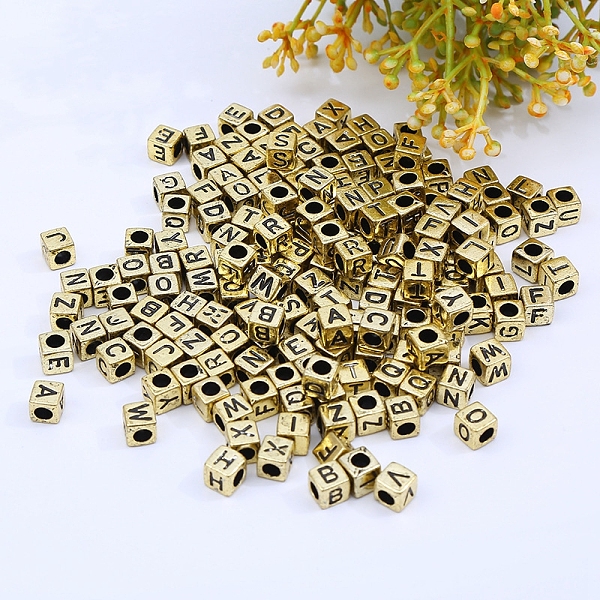 PandaHall Gold Acrylic Enamel Beads, Plated Beads, Cube with Black Letter A~Z, Gold, 7x7x7mm, Hole: 3.8mm, 1520pcs/380g Acrylic Cube Gold
PandaHall Gold Acrylic Enamel Beads, Plated Beads, Cube with Black Letter A~Z, Gold, 7x7x7mm, Hole: 3.8mm, 1520pcs/380g Acrylic Cube Gold