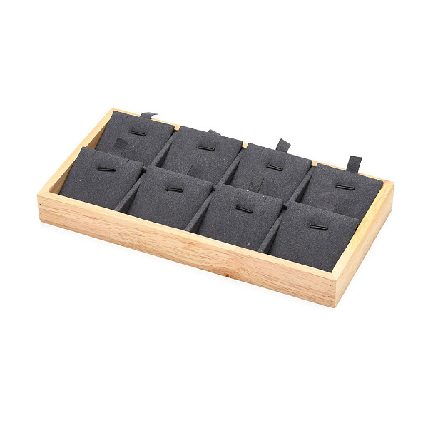 PandaHall Wood Covered with Microfiber Pendant Display Stands, 8 Slots Jewelry Holders, Rectangle, Dark Gray, 11.15x22x2.4cm Wood Black
PandaHall Wood Covered with Microfiber Pendant Display Stands, 8 Slots Jewelry Holders, Rectangle, Dark Gray, 11.15x22x2.4cm Wood Black