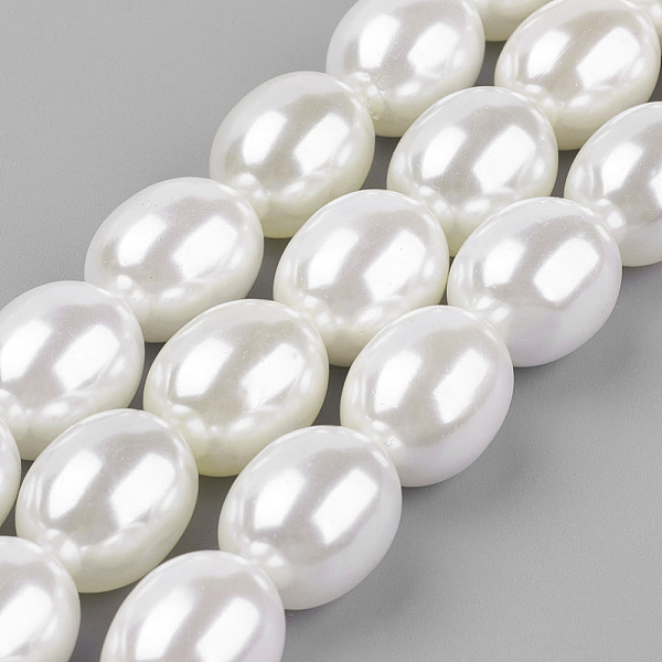 PandaHall Shell Pearl Beads Strands, Oval, WhiteSmoke, 15.5x12~12.5mm, Hole: 1mm, about 26pcs/strand, 15.9 inch(40.3cm) Shell Pearl Oval..., White
PandaHall Shell Pearl Beads Strands, Oval, WhiteSmoke, 15.5x12~12.5mm, Hole: 1mm, about 26pcs/strand, 15.9 inch(40.3cm) Shell Pearl Oval..., White