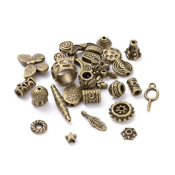 PandaHall Tibetan Style Alloy Beads, Mixed Shapes, Antique Bronze, 4~22x4~22x2~8mm, Hole: 1~5mm Alloy Mixed Shapes
PandaHall Tibetan Style Alloy Beads, Mixed Shapes, Antique Bronze, 4~22x4~22x2~8mm, Hole: 1~5mm Alloy Mixed Shapes