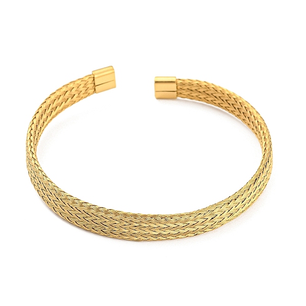 PandaHall 304 Stainless Steel Wire Mesh Cuff Bangles for Women, Golden, Wide: 7.8mm, Inner Diameter: 2-1/4x2-1/8 inch(5.85x5.38cm) 304...
PandaHall 304 Stainless Steel Wire Mesh Cuff Bangles for Women, Golden, Wide: 7.8mm, Inner Diameter: 2-1/4x2-1/8 inch(5.85x5.38cm) 304...