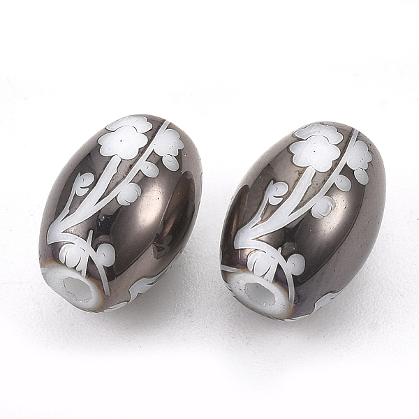 PandaHall Electroplate Glass Beads, Barrel with Flower Pattern, Gunmetal Plated, 11x8mm, Hole: 1.6mm, 200pcs/bag Glass Flower
PandaHall Electroplate Glass Beads, Barrel with Flower Pattern, Gunmetal Plated, 11x8mm, Hole: 1.6mm, 200pcs/bag Glass Flower