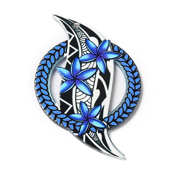 PandaHall Opaque Acrylic Pendants, Ring with Flower, Royal Blue, 62.5x38.5x2mm, Hole: 2mm Acrylic Flower
PandaHall Opaque Acrylic Pendants, Ring with Flower, Royal Blue, 62.5x38.5x2mm, Hole: 2mm Acrylic Flower