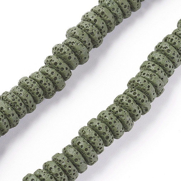 PandaHall Natural Lava Rock Beads Strands, Dyed, Flat Round/Disc, Dark Olive Green, 8~8.5x3~4mm, Hole: 2mm, about 54~60 pcs/Strand, 7.87...
PandaHall Natural Lava Rock Beads Strands, Dyed, Flat Round/Disc, Dark Olive Green, 8~8.5x3~4mm, Hole: 2mm, about 54~60 pcs/Strand, 7.87...