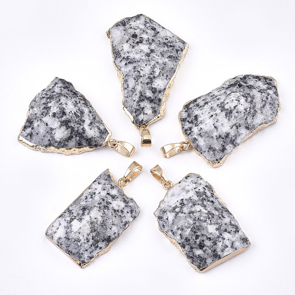 PandaHall Electroplate Natural Snowflake Obsidian Pendants, with Brass & Iron Findings, Faceted, Nugget, Golden, 30~76x20~45x10~15mm, Hole...
PandaHall Electroplate Natural Snowflake Obsidian Pendants, with Brass & Iron Findings, Faceted, Nugget, Golden, 30~76x20~45x10~15mm, Hole...
