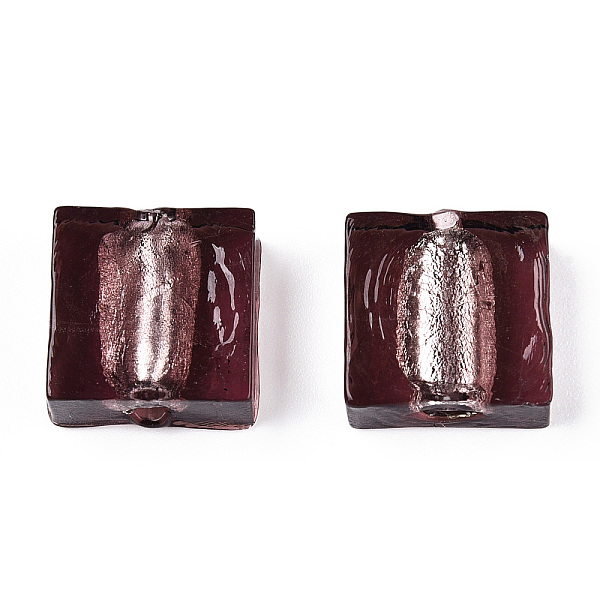 PandaHall Handmade Silver Foil Lampwork Beads, Square, Dark Red, 12x12x6mm Silver Foil Square Red
PandaHall Handmade Silver Foil Lampwork Beads, Square, Dark Red, 12x12x6mm Silver Foil Square Red
