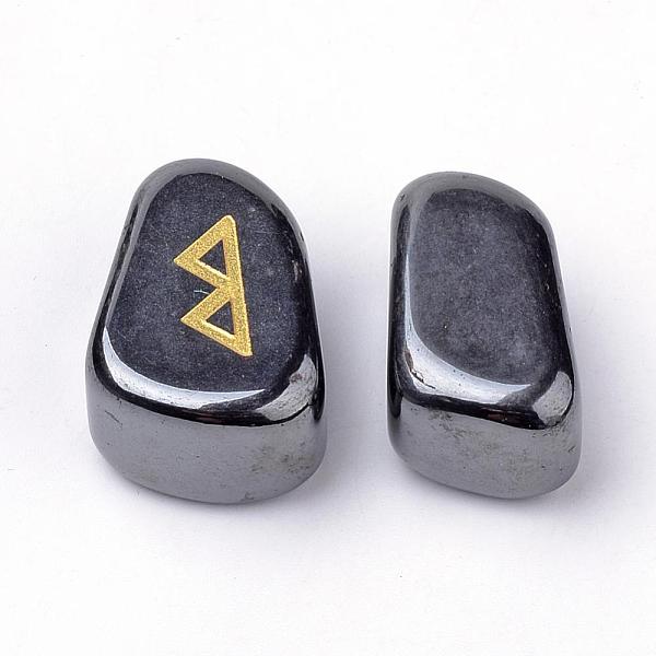 PandaHall Natural & Synthetic Gemstone Cabochons, Carved Runes/Futhark/Futhorc, 19~31x13~24x7~20mm, 25pcs/set Non-magnetic Hematite Nuggets
PandaHall Natural & Synthetic Gemstone Cabochons, Carved Runes/Futhark/Futhorc, 19~31x13~24x7~20mm, 25pcs/set Non-magnetic Hematite Nuggets