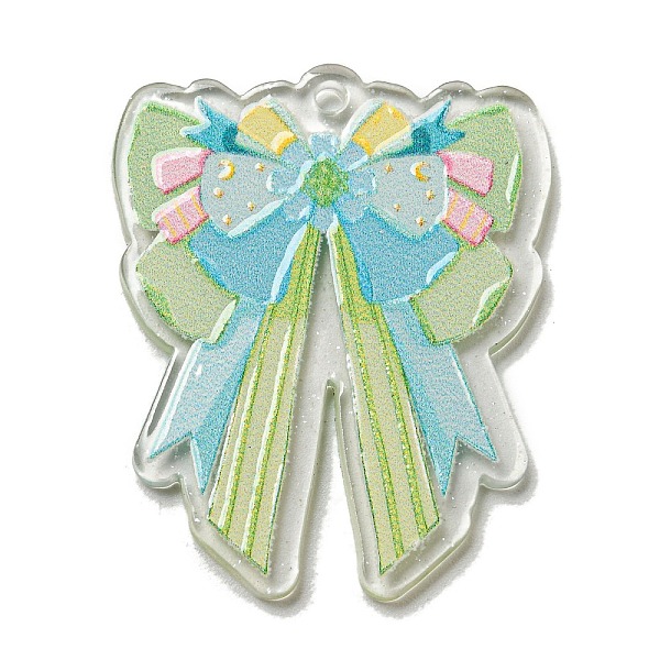 PandaHall Acrylic Pendants, Bowknot, Light Green, 40.5x33x2.5mm, Hole: 2mm Acrylic Bowknot
PandaHall Acrylic Pendants, Bowknot, Light Green, 40.5x33x2.5mm, Hole: 2mm Acrylic Bowknot