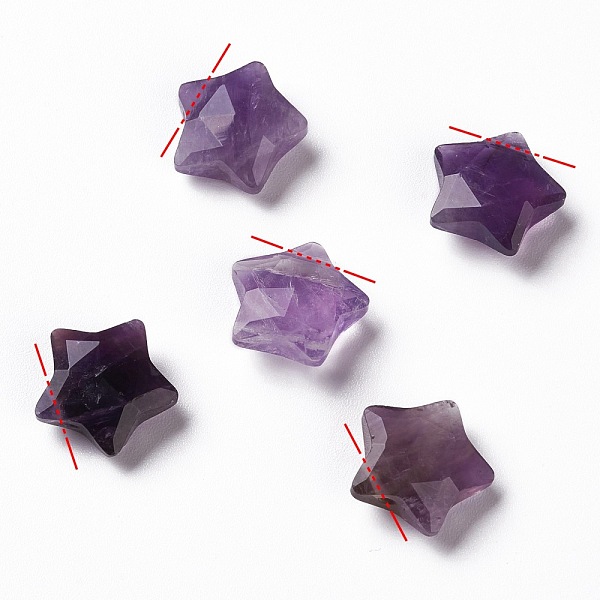 PandaHall Natural Amethyst Charms, Star, Faceted, 13~13.5x14~14.5x6~6.5mm, Hole: 0.8mm Amethyst Star
PandaHall Natural Amethyst Charms, Star, Faceted, 13~13.5x14~14.5x6~6.5mm, Hole: 0.8mm Amethyst Star