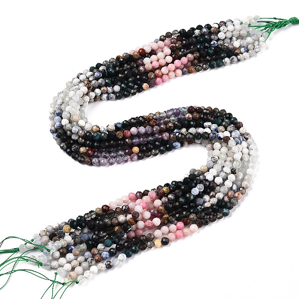 PandaHall Natural Mixed Gemstone Beads Strands, Round Beads, Faceted, 4x4mm, Hole: 0.6mm, about 104~108pcs/strand, 15.35''~15.75''(39~40cm)...
PandaHall Natural Mixed Gemstone Beads Strands, Round Beads, Faceted, 4x4mm, Hole: 0.6mm, about 104~108pcs/strand, 15.35''~15.75''(39~40cm)...