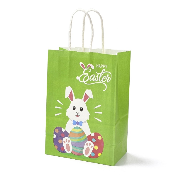 PandaHall Rectangle Paper Bags, with Handle, for Gift Bags and Shopping Bags, Easter Theme, Yellow Green, 14.9x8.1x21cm Paper Rabbit
PandaHall Rectangle Paper Bags, with Handle, for Gift Bags and Shopping Bags, Easter Theme, Yellow Green, 14.9x8.1x21cm Paper Rabbit