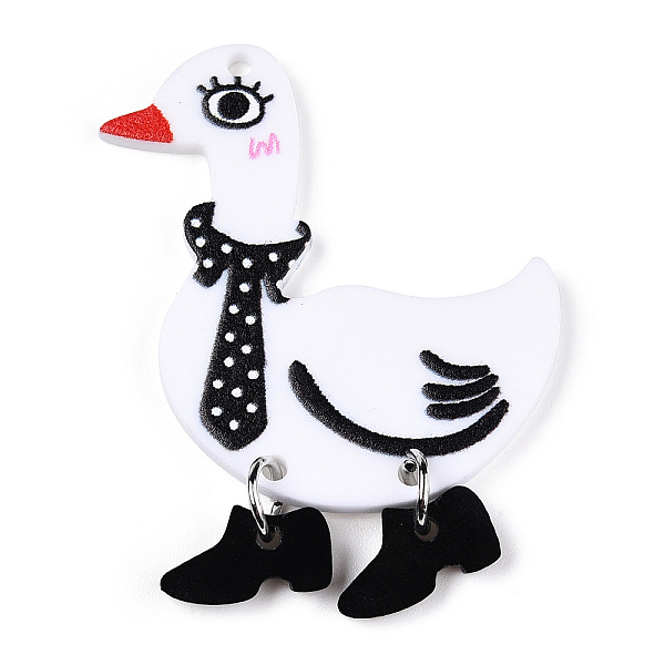 PandaHall Printed Acrylic Pendants, with Sequins, Duck Charm, White, 47~48x32~33x2~7mm, Hole: 1.6~1.8mm Acrylic Duck White
PandaHall Printed Acrylic Pendants, with Sequins, Duck Charm, White, 47~48x32~33x2~7mm, Hole: 1.6~1.8mm Acrylic Duck White