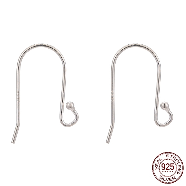 PandaHall 925 Sterling Silver Earring Hooks, Silver, 16.5x12~13mm, Hole: 2mm, 22 Gauge, Pin: 0.6mm Sterling Silver Silver
PandaHall 925 Sterling Silver Earring Hooks, Silver, 16.5x12~13mm, Hole: 2mm, 22 Gauge, Pin: 0.6mm Sterling Silver Silver