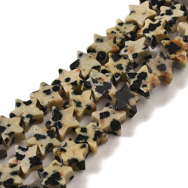 PandaHall Natural Dalmatian Jasper Beads Strands, Star, 6x5.5x2mm, Hole: 0.8mm, about 75pcs/strand, 14.57 inch(37cm) Dalmatian Jasper Star
PandaHall Natural Dalmatian Jasper Beads Strands, Star, 6x5.5x2mm, Hole: 0.8mm, about 75pcs/strand, 14.57 inch(37cm) Dalmatian Jasper Star