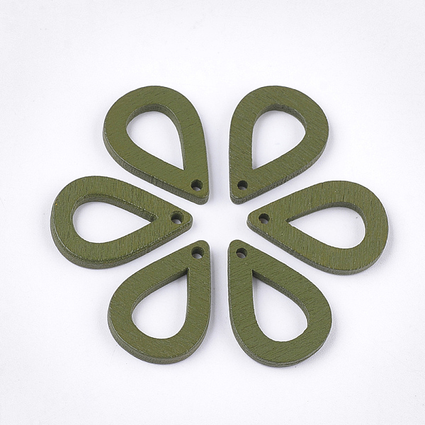PandaHall Painted Poplar Wood Pendants, teardrop, Olive Drab, 25x17x2.5mm, Hole: 1.8mm Wood Teardrop Green
PandaHall Painted Poplar Wood Pendants, teardrop, Olive Drab, 25x17x2.5mm, Hole: 1.8mm Wood Teardrop Green
