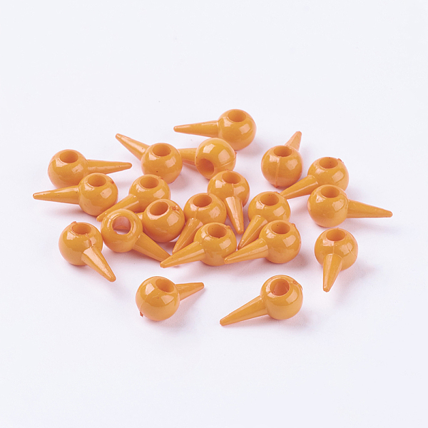 PandaHall Basketball Wives Spike Beads, DIY Material for Basketball Wives Hoop Earrings, Orange, Size: about 16mm long, 8mm wide, 7mm thick...
PandaHall Basketball Wives Spike Beads, DIY Material for Basketball Wives Hoop Earrings, Orange, Size: about 16mm long, 8mm wide, 7mm thick...