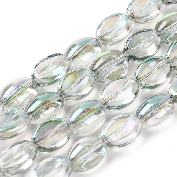 PandaHall Electroplate Glass Beads Strands, Rainbow Plated, Coffee Bean, Honeydew, 10.5~11x8x5mm, Hole: 1mm, about 60pcs/strand, 25.20''..., Green
PandaHall Electroplate Glass Beads Strands, Rainbow Plated, Coffee Bean, Honeydew, 10.5~11x8x5mm, Hole: 1mm, about 60pcs/strand, 25.20''..., Green