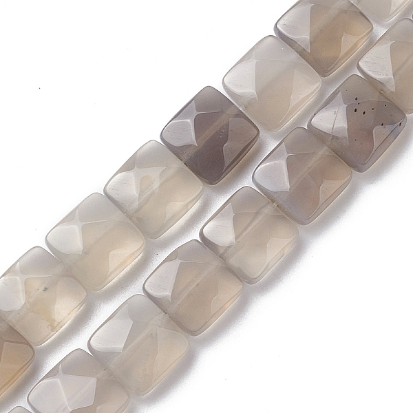 PandaHall Natural Grey Agate Beads Strands, Faceted Square, 10x10x5mm, Hole: 1.2mm, about 20pcs/strand, 7.95''(20.2cm) Grey Agate Square
PandaHall Natural Grey Agate Beads Strands, Faceted Square, 10x10x5mm, Hole: 1.2mm, about 20pcs/strand, 7.95''(20.2cm) Grey Agate Square