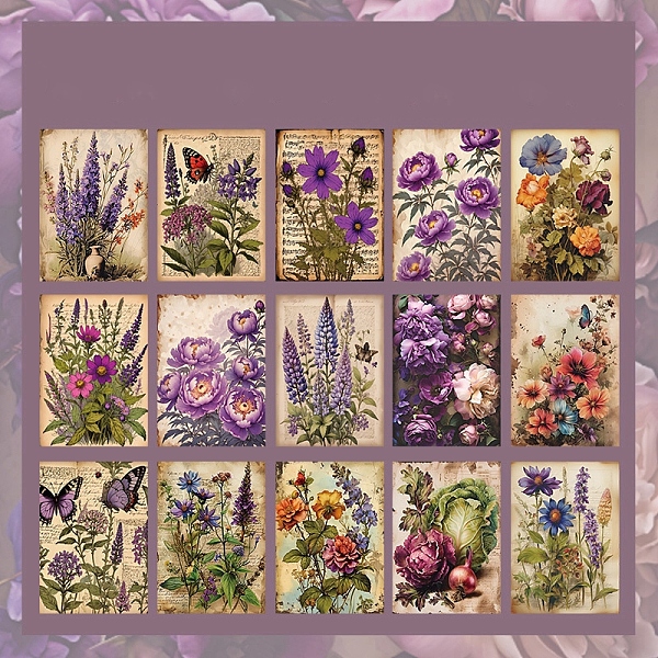 PandaHall 30Pcs 15 Styles Vintage Floral Scrapbook Paper Pads, Flower Plant Paper Sheets for DIY Album Scrapbook, Greeting Card, Background...
PandaHall 30Pcs 15 Styles Vintage Floral Scrapbook Paper Pads, Flower Plant Paper Sheets for DIY Album Scrapbook, Greeting Card, Background...