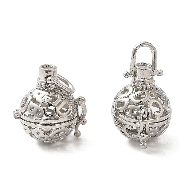 PandaHall Rack Plating Brass Hollow Round Cage Pendants, For Chime Ball Pendant Necklaces Making, Platinum, 23.5x18.5x22mm, Hole: 6x5.5mm...
PandaHall Rack Plating Brass Hollow Round Cage Pendants, For Chime Ball Pendant Necklaces Making, Platinum, 23.5x18.5x22mm, Hole: 6x5.5mm...