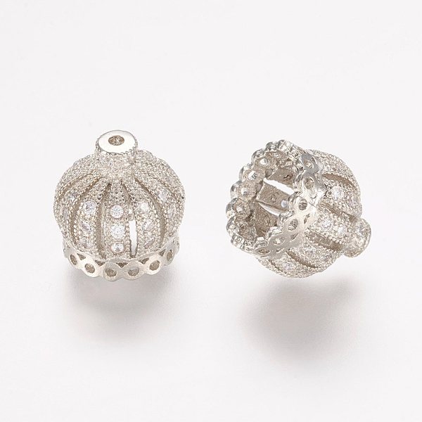 PandaHall Brass Micro Pave Cubic Zirconia Beads, Tassel Cap Bail, Crown, Hollow, Clear, Platinum, 11x11mm, Hole: 1mm Brass+Cubic Zirconia...
PandaHall Brass Micro Pave Cubic Zirconia Beads, Tassel Cap Bail, Crown, Hollow, Clear, Platinum, 11x11mm, Hole: 1mm Brass+Cubic Zirconia...