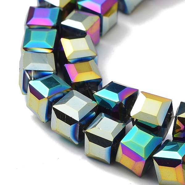 PandaHall Electroplate Glass Beads Strands, Faceted, Cube, Blue Violet, 6x6x6mm, hole: 1mm Glass Cube
PandaHall Electroplate Glass Beads Strands, Faceted, Cube, Blue Violet, 6x6x6mm, hole: 1mm Glass Cube