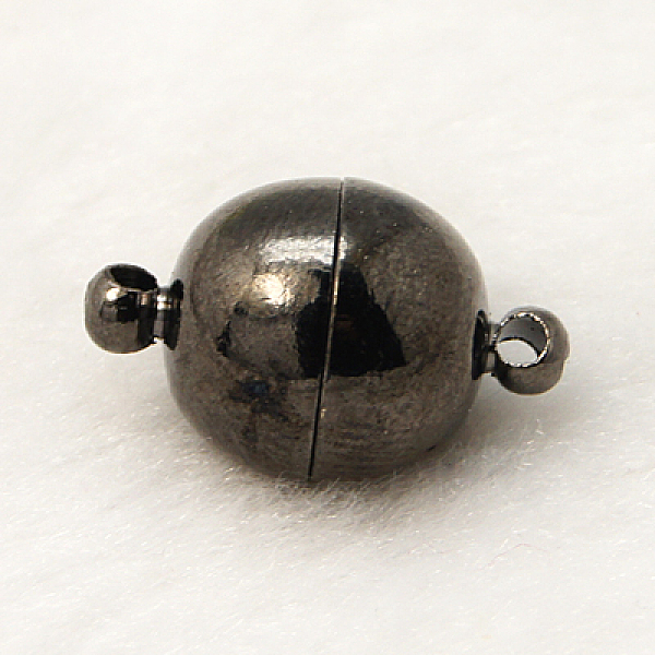 PandaHall Brass Magnetic Clasps with Loops, Round, Gunmetal, 14x8mm, Hole: 1.5mm Brass Round
PandaHall Brass Magnetic Clasps with Loops, Round, Gunmetal, 14x8mm, Hole: 1.5mm Brass Round